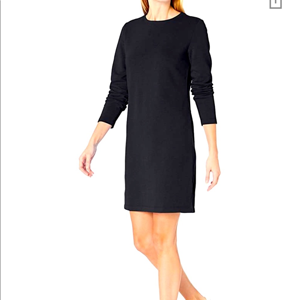Black Terry Fleece dress